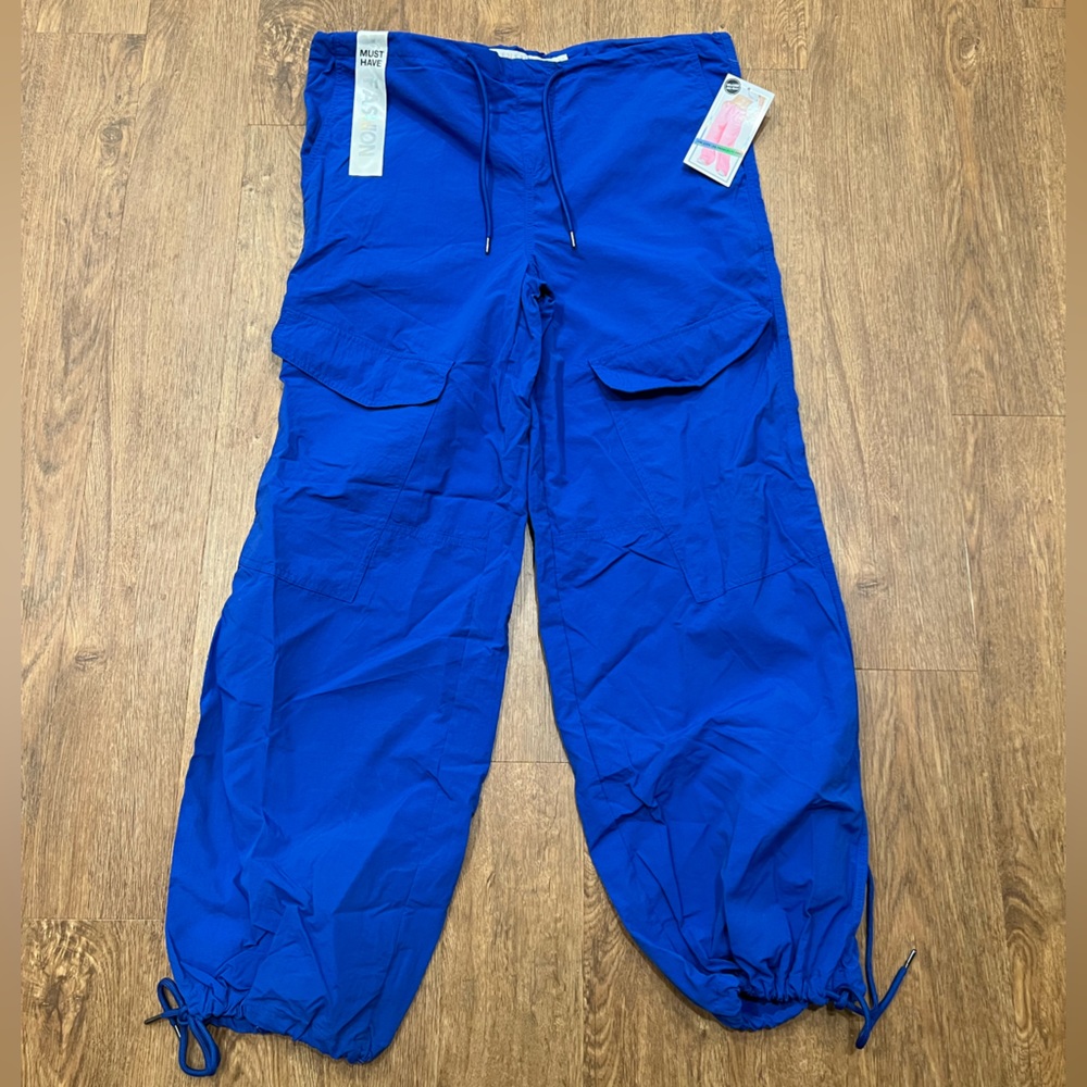 Blue Parachute pants